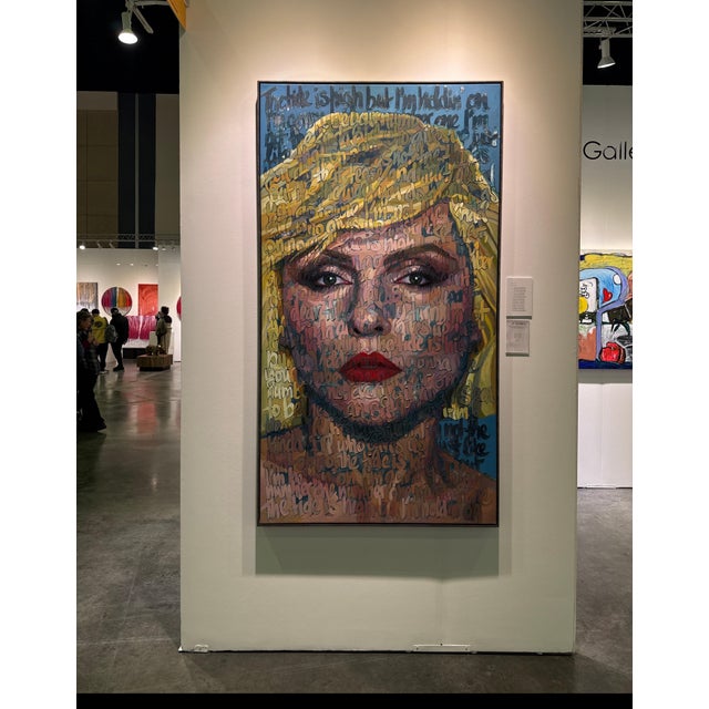 Christina Major Oil on Canvas “Debbie Harry” by Christina Major 40 x 77 2025 For Sale In West Palm - Image 6 of 6