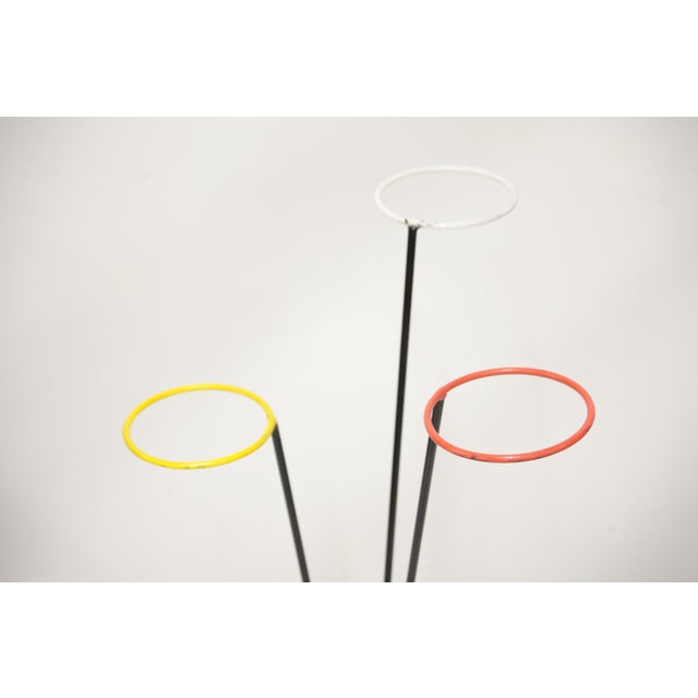 Mid-Century Modern Mid-Century Steel Bar Flower Stand, 1970s For Sale - Image 3 of 9