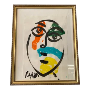 Vintage Abstract Portraiture; Original Artwork by Peter Robert Keil