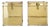 Vintage Pair of Brass Storage Trunk Side Tables For Sale