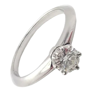 Tiffany & Co. Platinum 0.31ct Diamond G/VS1 Engagement Ring 4.25 Cert