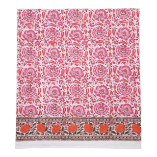 Riyad Fitted Sheet, King - Pink & Orange For Sale