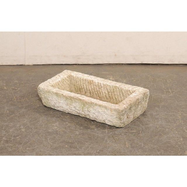 19th Century 19th Century Spanish Carved-Stone Rectangular Basin For Sale - Image 5 of 10