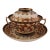 Antique Signed Moriage Japanese Tea Cup, Saucer and Lid/Tea Bag Rest. For Sale