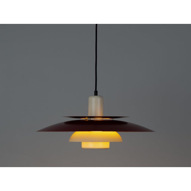 Vintage Danish Pendant Lamp by Bent Nordsted for Lyskær, 1980s For Sale - Image 3 of 11