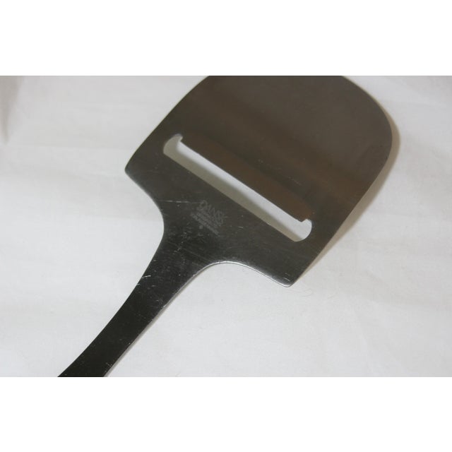 Mid 20th Century Mid Century Modern Dansk Torun Teak & Stainless Steel Cheese Plane Slicer For Sale - Image 9 of 10