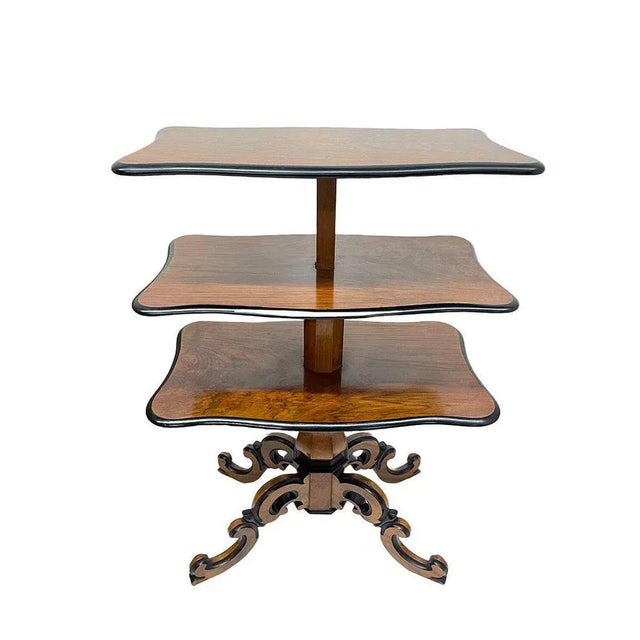 Extendable Walnut Side Table, 1850s For Sale - Image 3 of 9