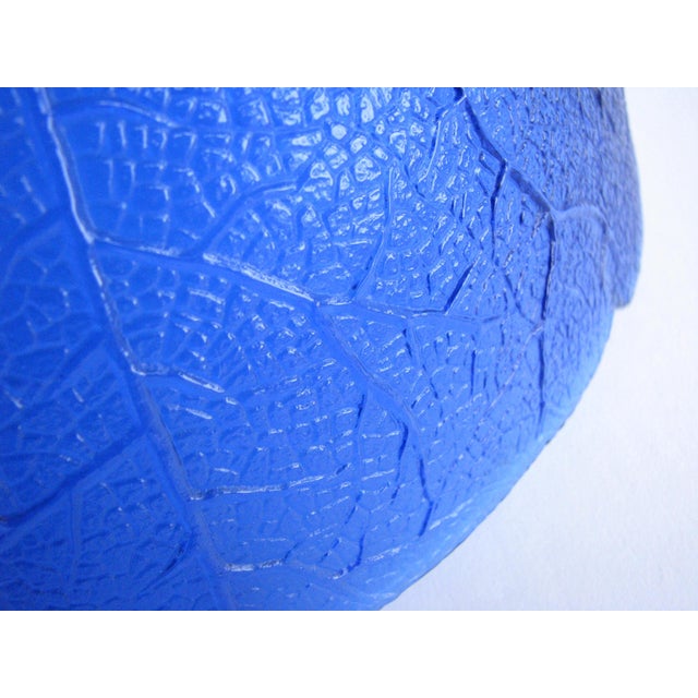 Vintage Arcoroc Aspen Cobalt Blue Glass Leaf Serving Bowl Made In France Chairish