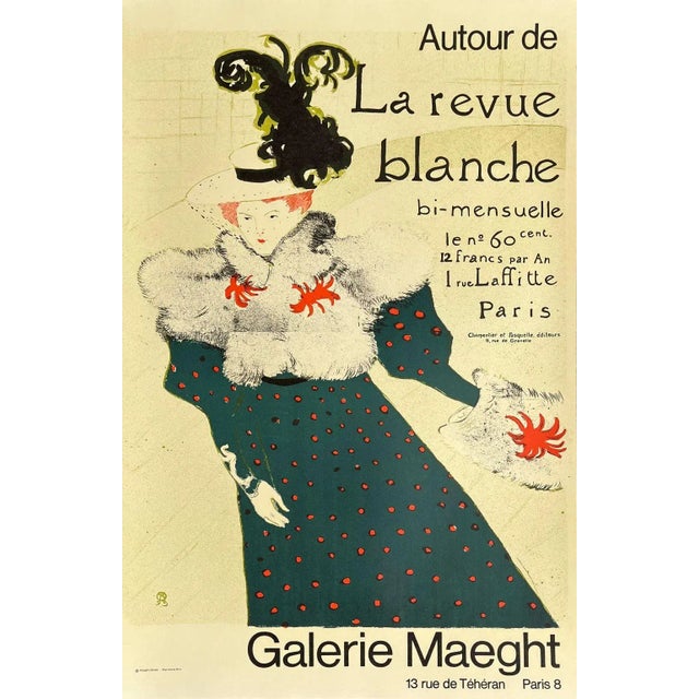1980 Henri Toulouse-Lautrec Autour De La Revue Blanche Lithograph Poster For Sale