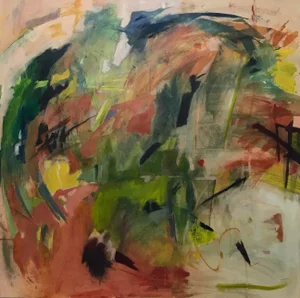 "Movement" Contemporary Original Abstract Acrylic Painting by Nicki Beiderman