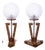 Art Deco Lamps, Poland, 1950s, Set of 2 For Sale