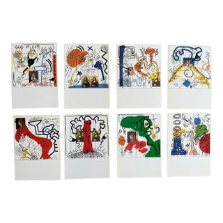 After Keith Haring, Apocalypse, 1988, Courtesy George Mulder, New York, Set of 8 For Sale