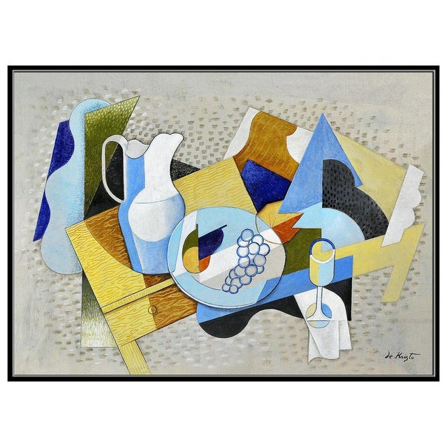 Cubism Mid 20th Century Surreal Table, Bela de Kristo For Sale - Image 3 of 5
