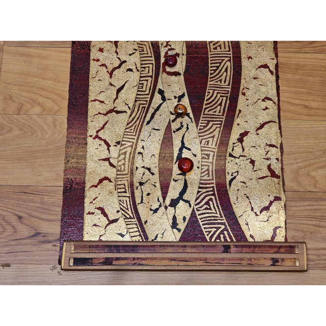 Contemporary Mixed Media Wall Art Pair, 3d Fiber Glass Wood, Usa For Sale In Chicago - Image 6 of 12