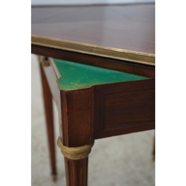 French Louis XVI 19th Century Envelope Game Table For Sale - Image 15 of 18