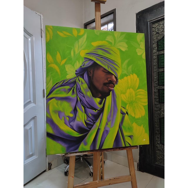 Realism Sanctuary I, Oil on Canvas, 2024, Franklin Ifeanyi Igwenagu For Sale - Image 3 of 7