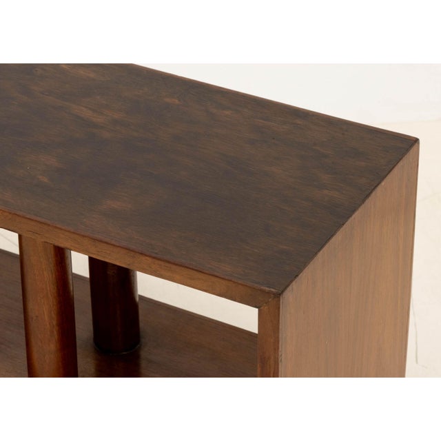 Wood Set of Three Modern Graduated Walnut Modular Shelves For Sale - Image 7 of 14