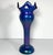 Early 20th Century Loetz Iridescent Blue Glass Vase: Austrian Pierced Art Nouveau Vase, c. 1905 For Sale - Image 5 of 10