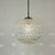 Mid-Century Modern Bubbled Clear Glass Globe Pendant Lamp by Limburg Glashutte from Glashütte Limburg, 1970s, in Very Good...