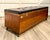 Wood 1960s Lane Mid-Century Oak Cedar Chest Storage Bench With Black Upholstery For Sale - Image 7 of 18