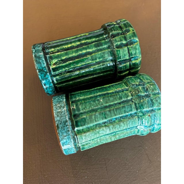 Pair of Vintage Bitossi Ceramic Salt & Pepper Shakers For Sale In West Palm - Image 6 of 6