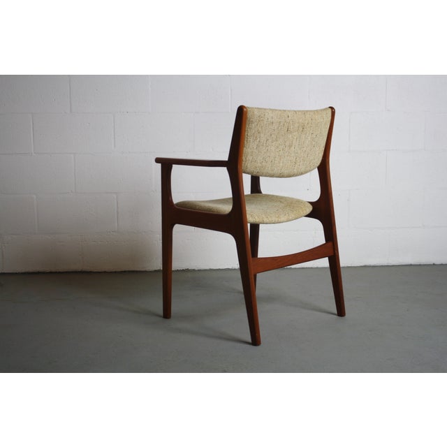 Johannes Andersen Teak Captains Dining Chair For Sale - Image 5 of 7