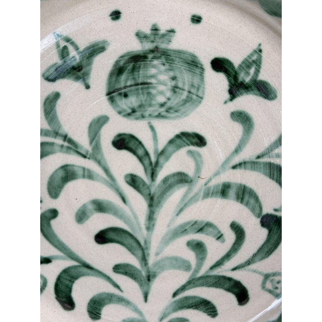 Green Large Spanish Fajalauza Ceramic Lebrillo Bowl For Sale - Image 8 of 11