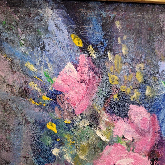 Homgé, Floral Still Life, Late 20th Century, Oil on Canvas, Framed For Sale - Image 12 of 18