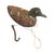 An authentic vintage working duck decoy featuring a hand-carved wooden head, genuine cork body construction, and its...