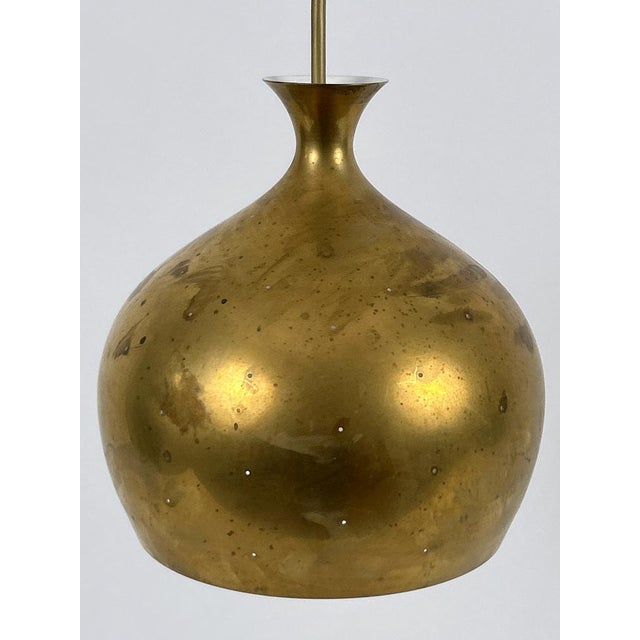 Löken Brass Pendant Lamp by Helge Zimdal for Falkenbergs, 1960s For Sale - Image 9 of 18