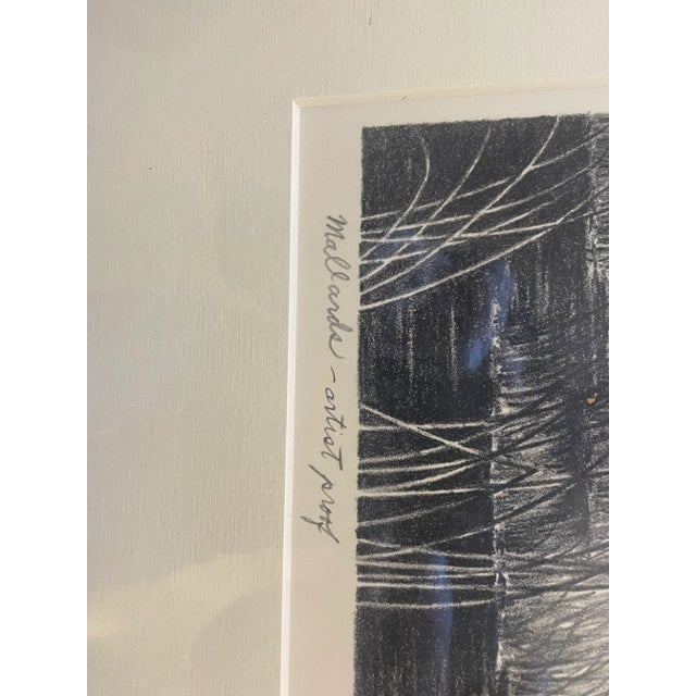 Printmaking Materials Two Maynard Reece “Mallards” – Hand-Signed Artist Proof Original Lithograph – Rare Vintage Waterfowl Print For Sale - Image 7 of 10