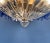 Metal Murano Style Chandelier / Ceiling Light Original Palmette, Blue Glasses For Sale - Image 7 of 8