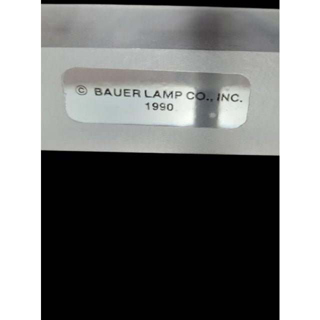 Mid-Century Modern Vintage Bauer Pale Pink Lucite Stacked Mid Century Modern Table Lamp For Sale - Image 3 of 7