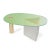 Ettore green coffee table by Åsa Jungnelius Dimensions: 43 x 67 x 100 cm Materials: Dichroic glass, brass, stainless...