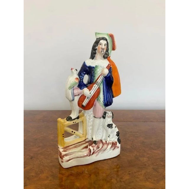 Antique Victorian Staffordshire Figure, 1880 For Sale - Image 3 of 5