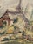 Textile Mid-Century Modern French Handwoven The Village Tapestry from Aubusson, 1920s For Sale - Image 7 of 18
