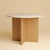Round Dining Table in Roman Travertine and Oak by Lebanto For Sale - Image 4 of 4