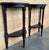 Early 20th Century Pair of Dark Wood Narrow Demilune Convertible Nightstands with Low Shelve For Sale - Image 17 of 18
