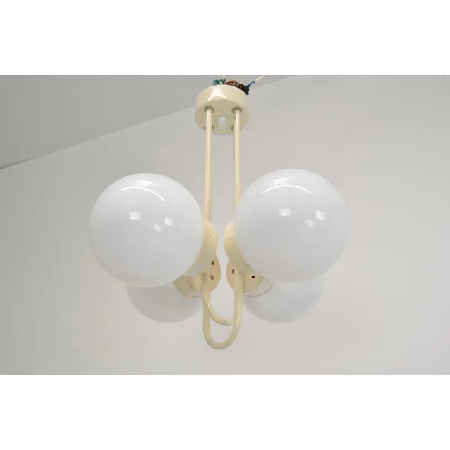 Mid-Century Chandelier attributed to Instala Decin, 1970s For Sale - Image 4 of 11