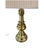 Hollywood Regency Vintage Frederick Cooper Brass Table Lamp With Pleated Shade, 29” Tall For Sale - Image 3 of 10