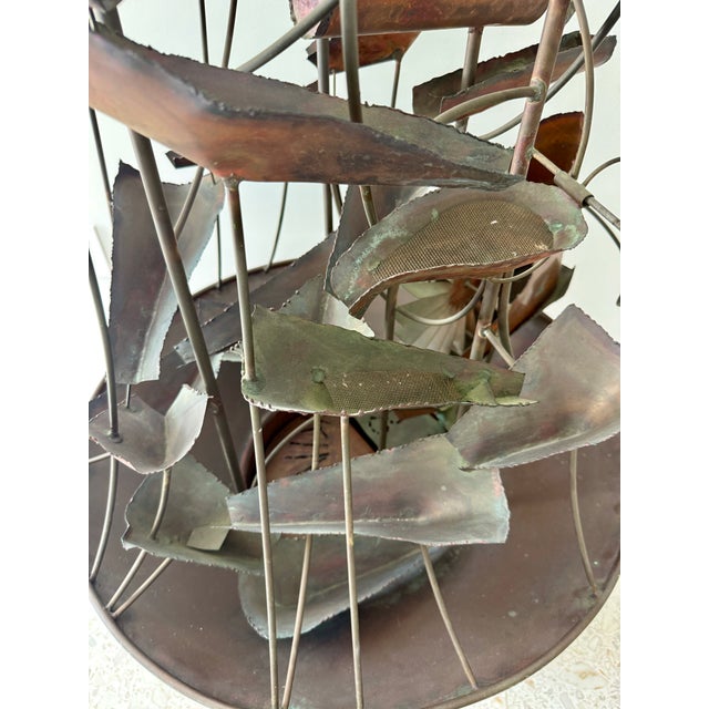"Waterwheel" Copper/Brass Kinetic Fountain 1982 by Hans Van De Bovenkamp For Sale - Image 14 of 15