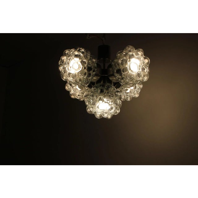 Vintage Raspberry Chandelier for Kamenický Šeno, 1970 For Sale - Image 6 of 12