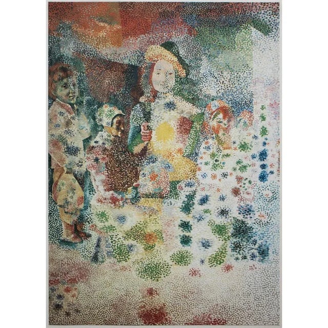 Green Rare 1985 Pablo Picasso "The Happy Family or the Return of Baptism" Original Parisian Photogravure For Sale - Image 8 of 8