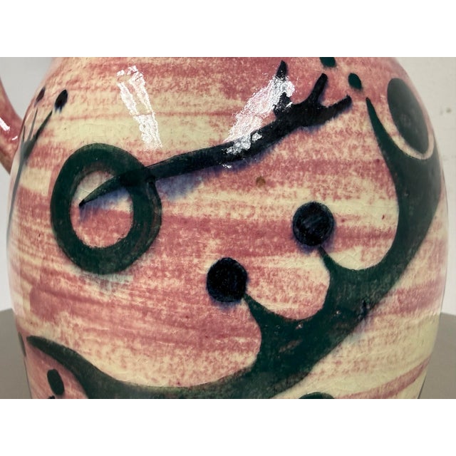 Pink Julio De Diego for Stonelain Pottery Pitcher For Sale - Image 8 of 12