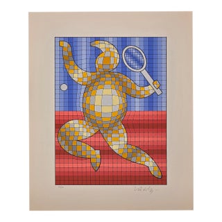 Victor Vasarely Tennis Player Variant #1 For Sale