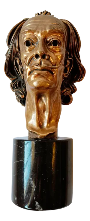 Arno Breker, Bust of Salvador Dalí, 1975, Bronze with Marble Base