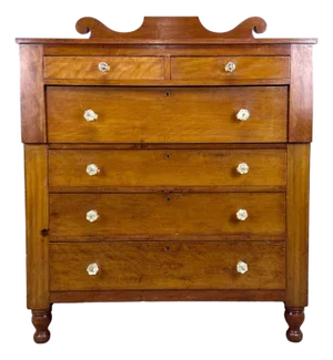 Mid 19th Century Cherry American Empire / Sheraton Chest of Drawers