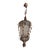 Late 19th - Early 20th Century Venetian Handblown Glass and Iron Lantern For Sale