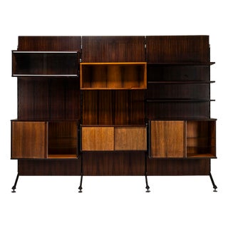 Urio Wall System in Rosewood by Ico and Luisa Parisi for Mim Roma, Italy, 1957 For Sale