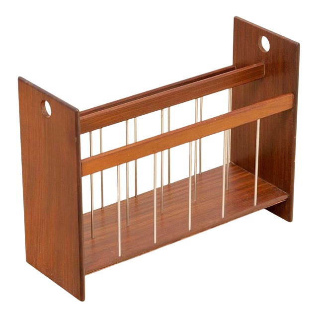 Mid 20th Century Teak Magazine Rack For Sale